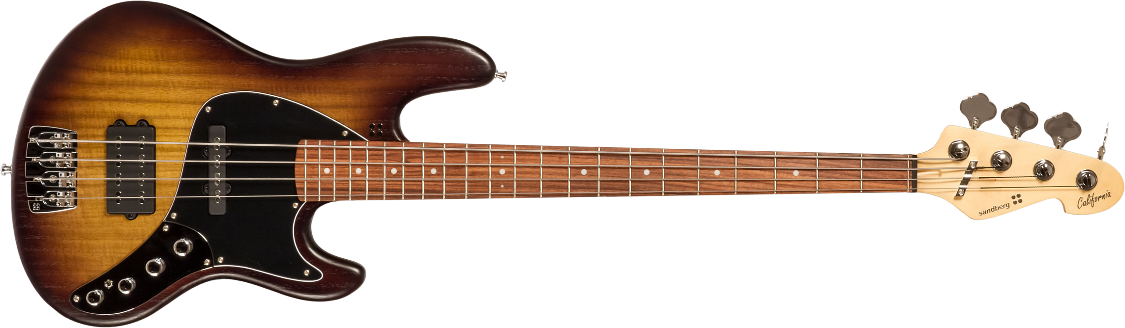 Sandberg California Tm4 Sl Superlight White Dots All Active Pf - Tobacco Sunburst Matt - Solidbody E-bass - Main picture