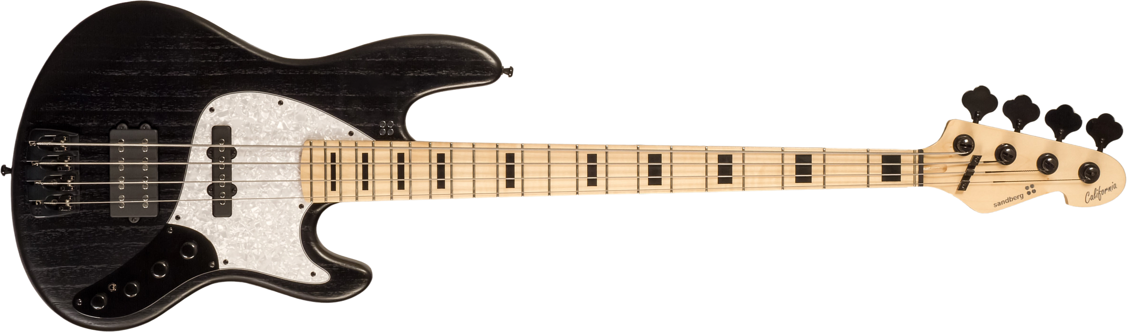 Sandberg California Tm4 Superlight Black Blocks 4c All Active Mn - Matt Black - Solidbody E-bass - Main picture
