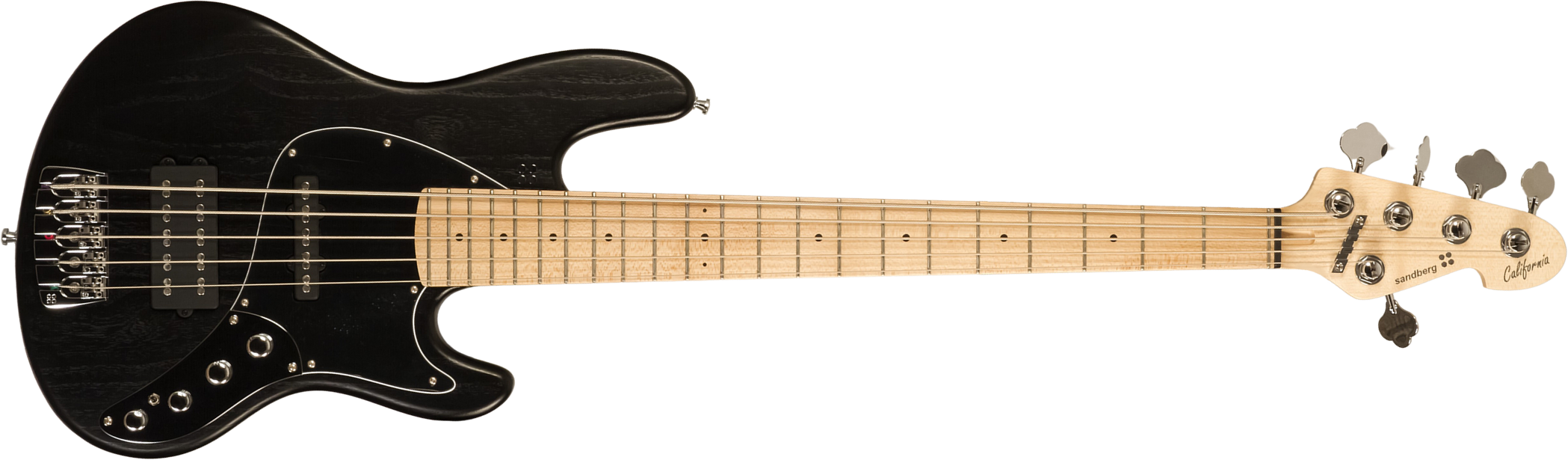 Sandberg California Tm5 Sl Superlight Black Dots 5c All Active Mn - Black - Solidbody E-bass - Main picture