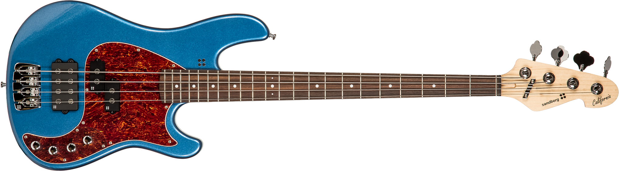 Sandberg California Vm4 White Dots All Active Rw - Lake Placid Blue - Solidbody E-bass - Main picture