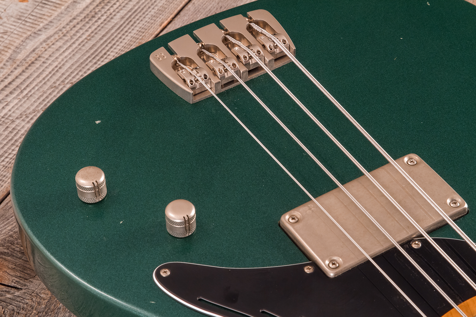 Sandberg Florence Bass 4c Shsc Mn - Soft Aged British Green - Solidbody E-bass - Variation 3