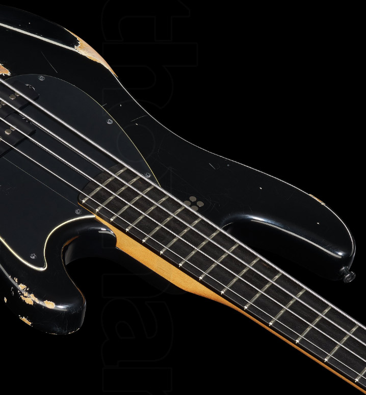 Sandberg Oliver Riedel California Vm4 Signature All Active Eb - Black Hardcore Aged - Solidbody E-bass - Variation 3