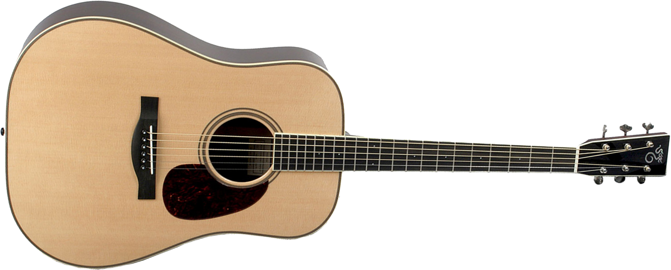 Santa Cruz D Model Dreadnought Epicea Palissandre #7197 - Natural - Folk-Gitarre - Main picture
