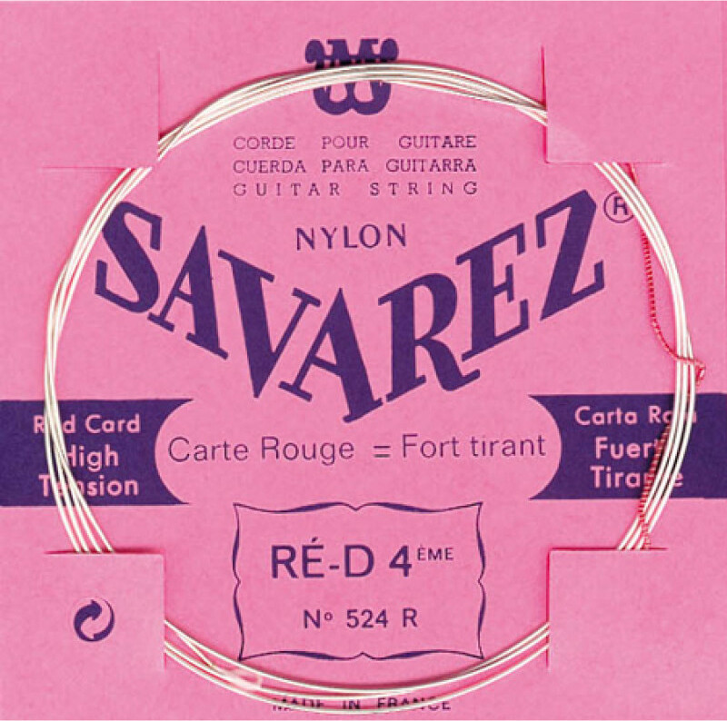 Savarez Corde Au DÉtail 524r Ré/d  4 Rouge Tirant Fort - Konzertgitarre Saiten - Main picture