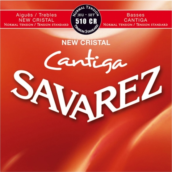 Savarez Jeu De 6 Cordes Acoustic / Classique (6) 510cr Cantiga New Cristal Tension Normale - Konzertgitarre Saiten - Main picture