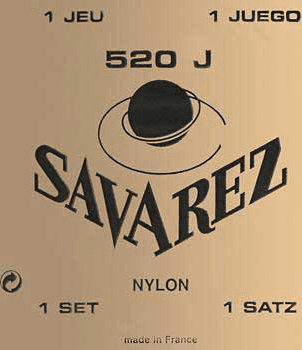 Savarez Jeu De 6 Cordes Classic 520j Savarez Nylon Jaune Tension Tres Forte - Konzertgitarre Saiten - Main picture