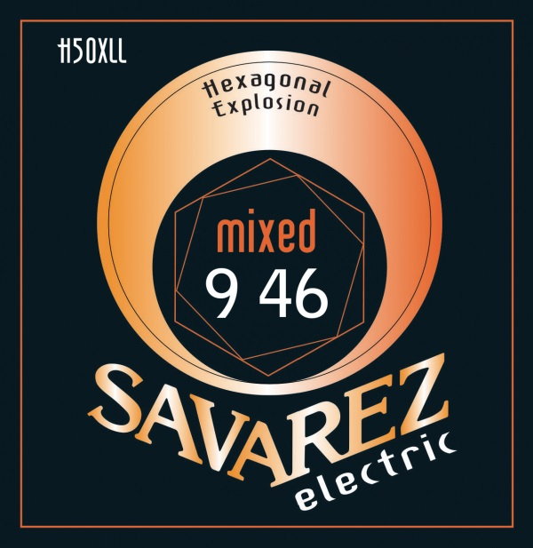 Savarez Jeu De 6 Cordes H50xl Hexagonal Explosion 09-46 - E-Gitarren Saiten - Main picture