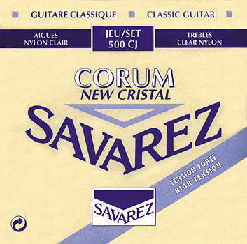 Savarez Jeu De 6 Cordes New Cristal Corum High Tension 500cj - Konzertgitarre Saiten - Main picture