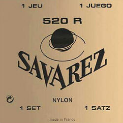 Konzertgitarre saiten Savarez Classic 520R Carte Rouge Tension Forte - Saitensätze 
