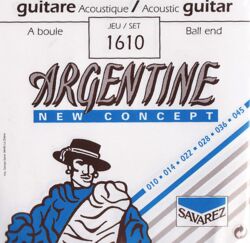Westerngitarre saiten Savarez Argentine 1610 bleu à boule - Saitensätze 