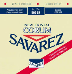 Konzertgitarre saiten Savarez New Cristal Corum Normal Tension 500CR - Saitensätze 