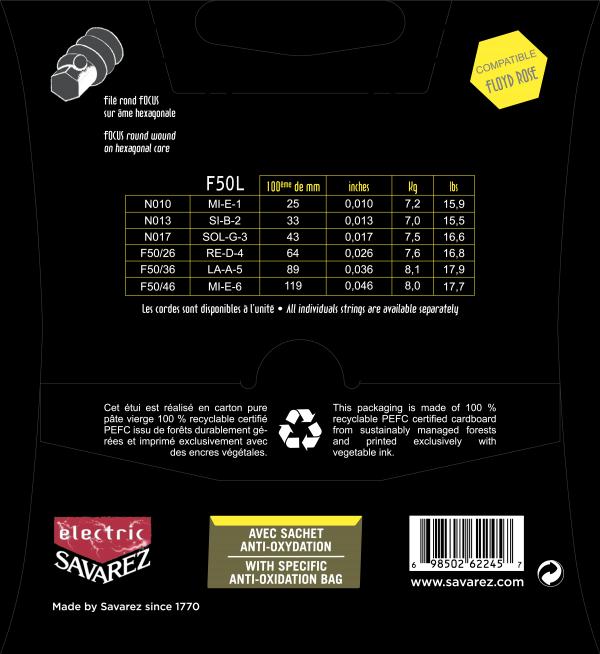 Savarez F50l Focus 10-46 - E-Gitarren Saiten - Variation 1