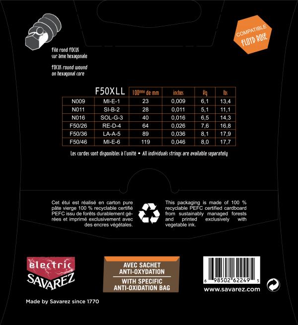 Savarez F50xll Focus 09-46 - E-Gitarren Saiten - Variation 1