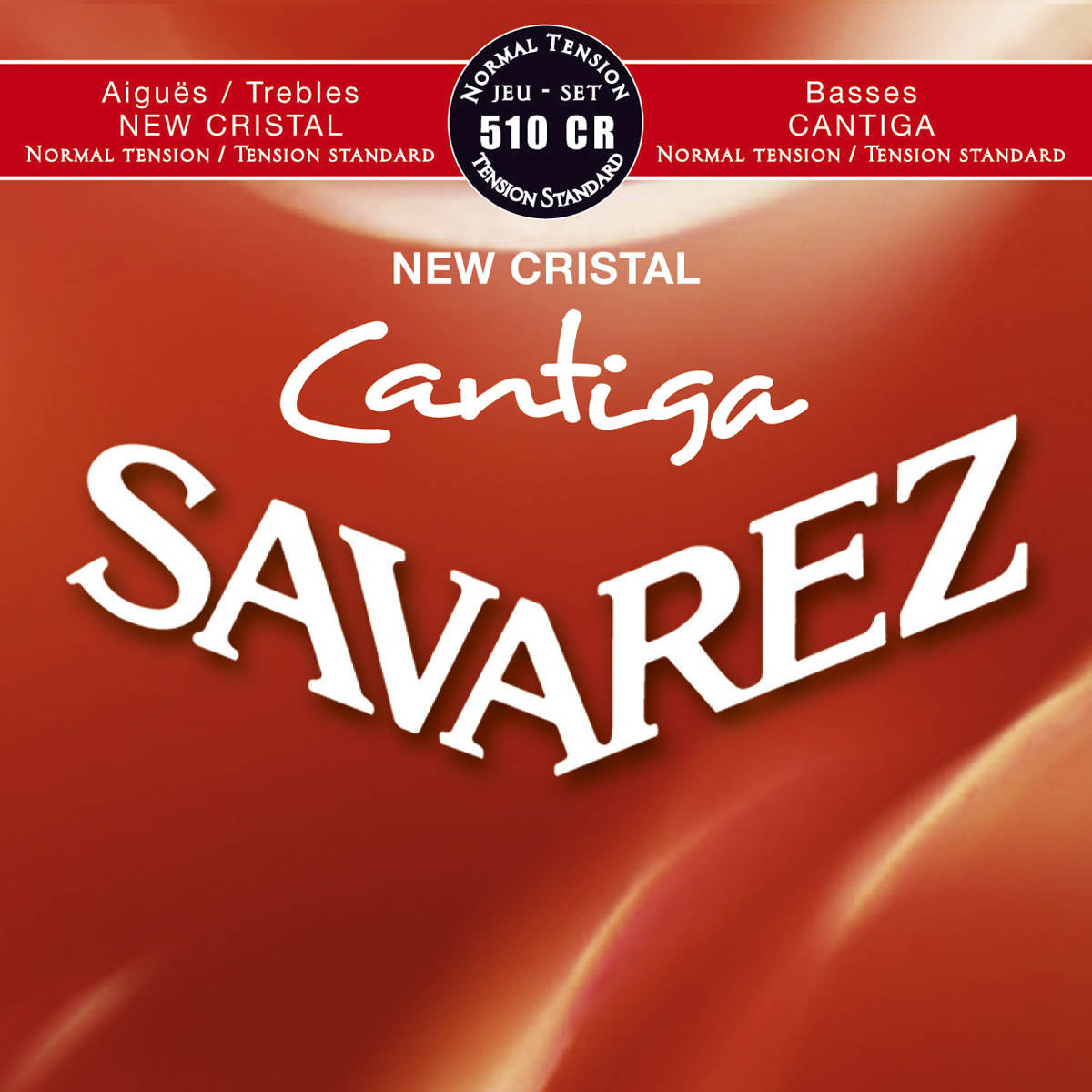 Savarez Jeu De 6 Cordes Acoustic / Classique (6) 510cr Cantiga New Cristal Tension Normale - Konzertgitarre Saiten - Variation 1