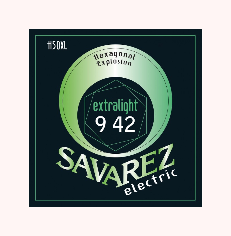Savarez Jeu De 6 Cordes H50xl Hexagonal Explosion 09-42 - E-Gitarren Saiten - Variation 1