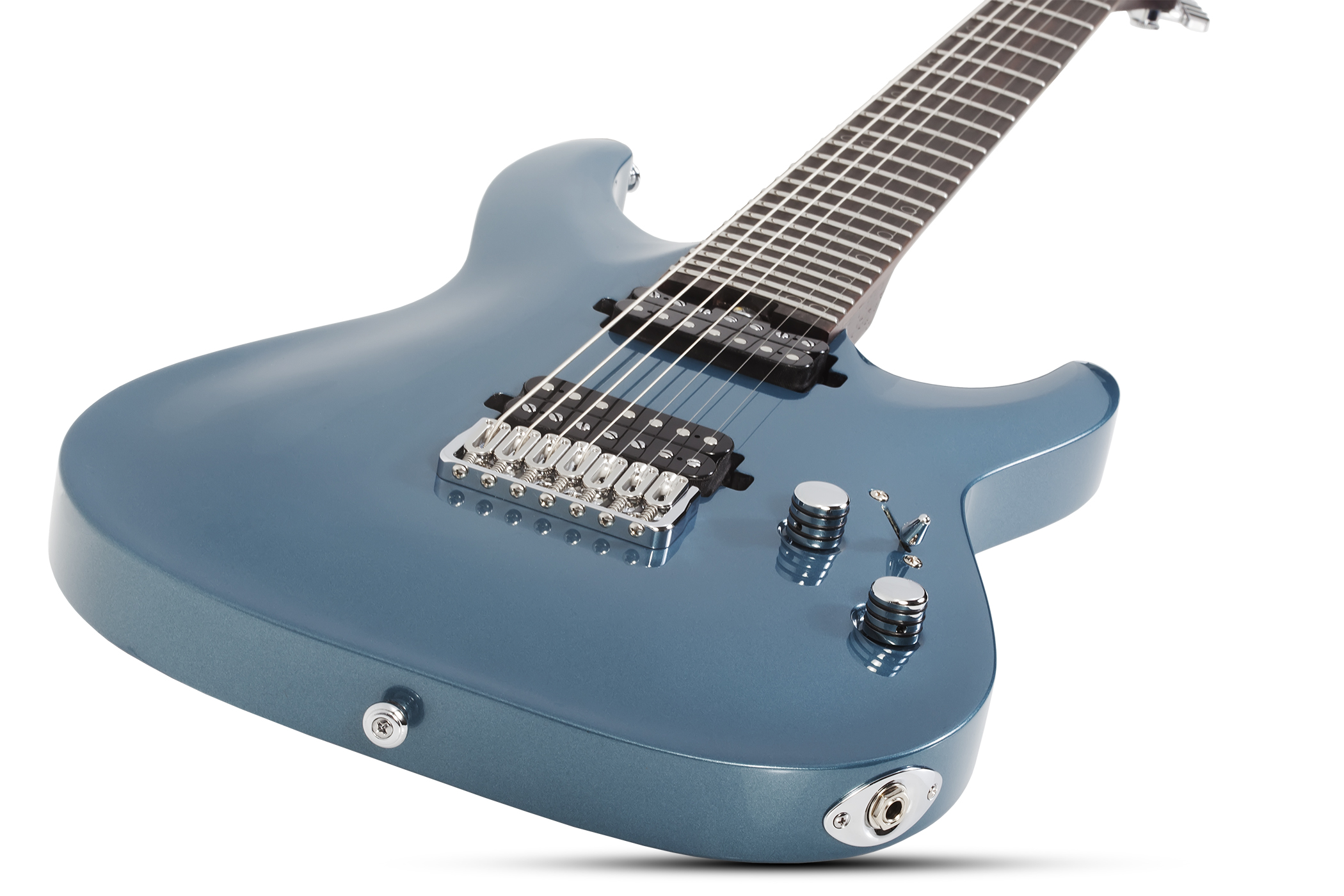 Schecter Aaron Marshall Am-7 Signature 2h Ht Eb - Cobalt Slate - 7-saitige E-Gitarre - Variation 1
