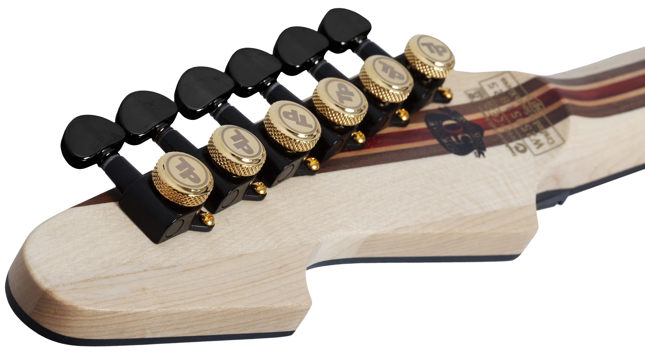 Schecter Avenger Fr-s 50th Ann. 2h Sustainiac Fr Eb - 50th Gold Burst - E-Gitarre aus Metall - Variation 8