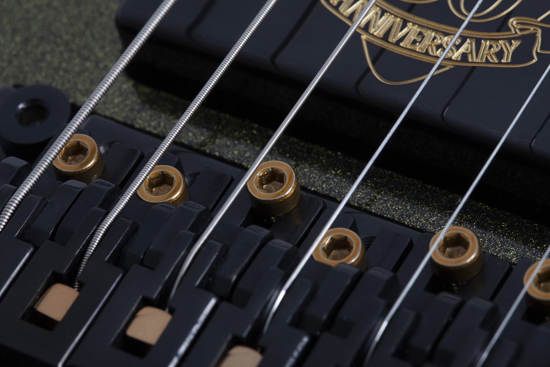 Schecter Avenger Fr-s 50th Ann. Lh Gaucher 2h Sustainiac Fr Eb - 50th Gold Burst - E-Gitarre aus Metall - Variation 6