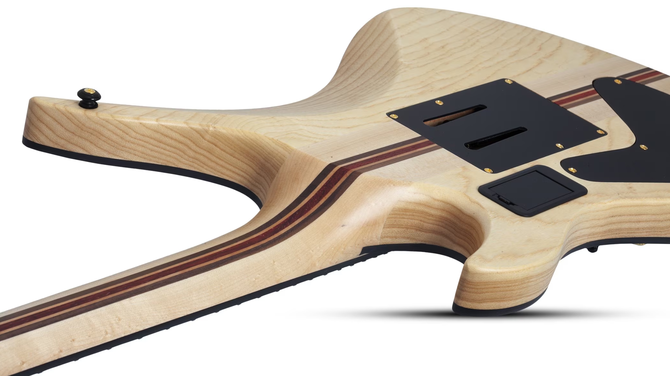 Schecter Avenger Fr-s 50th Ann. Lh Gaucher 2h Sustainiac Fr Eb - 50th Gold Burst - E-Gitarre aus Metall - Variation 7