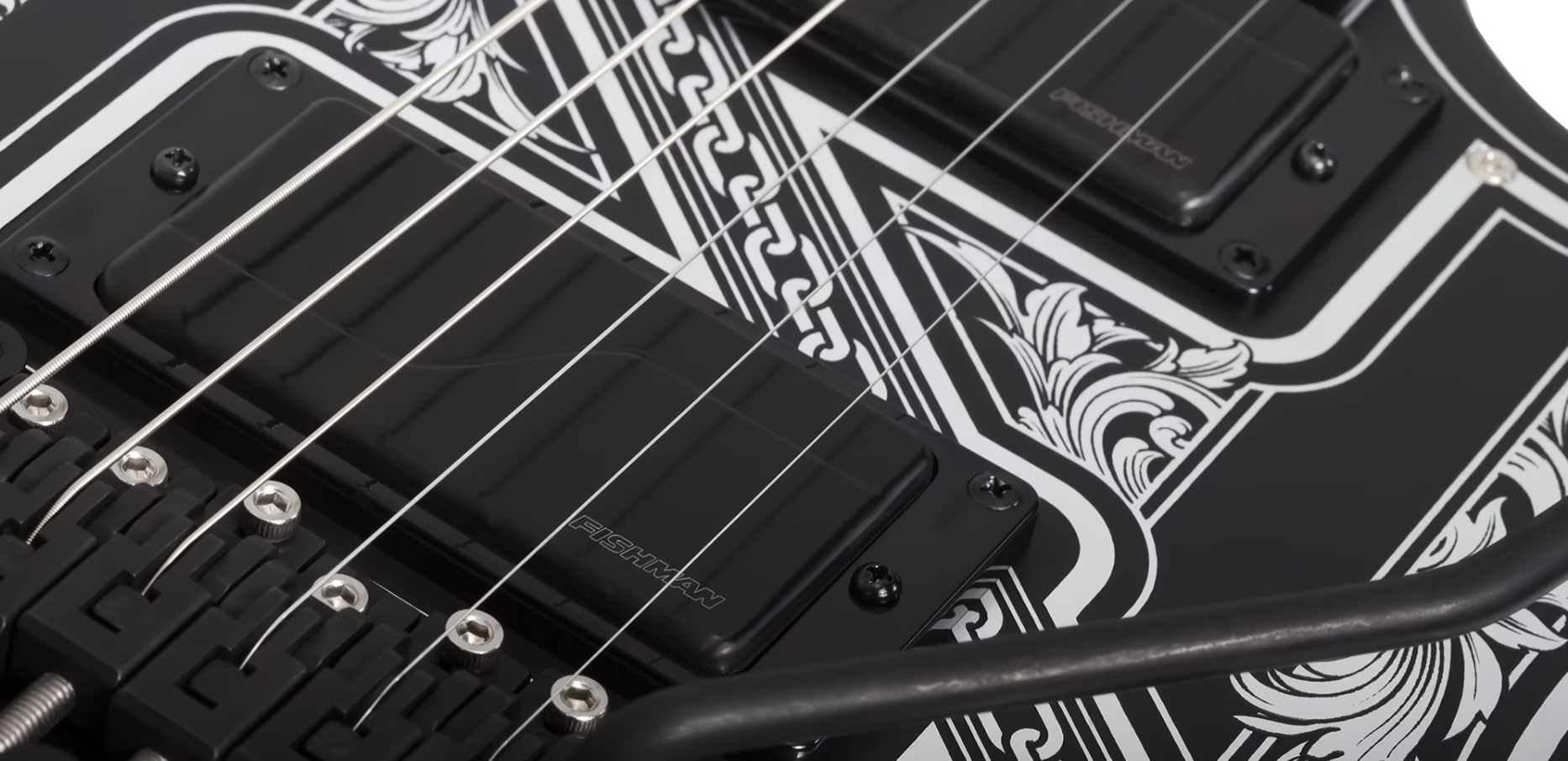 Schecter Avenger Pryzm Palladium 2h Fishman Fluence Modern Fr Eb - Gloss Black - 7-saitige E-Gitarre - Variation 4