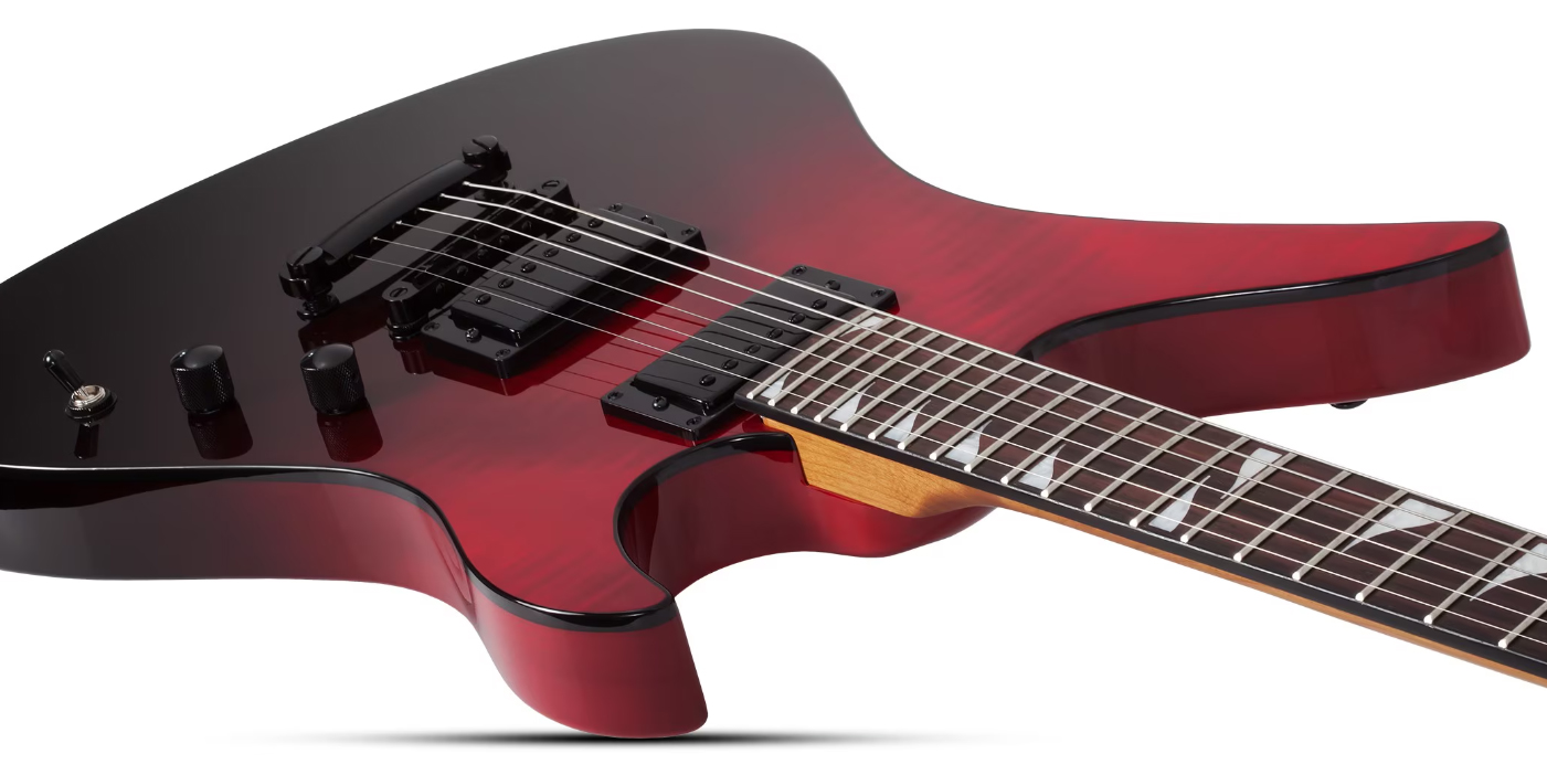 Schecter Avenger Standard 2h Ht Rw - Blood Burst - E-Gitarre aus Metall - Variation 2