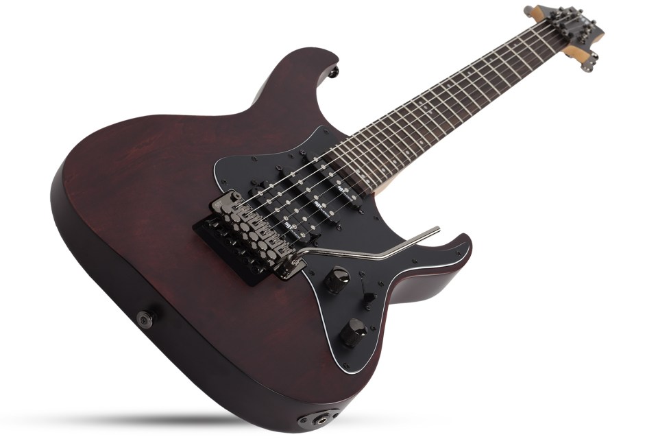 Schecter Banshee 6 Fr Sgr Hss Rw - Walnut Satin - E-Gitarre in Str-Form - Variation 1