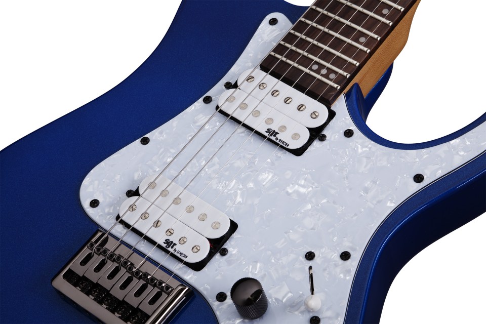 Schecter Banshee 6 Sgr 2h Ht Rw - Electric Blue - E-Gitarre in Str-Form - Variation 2