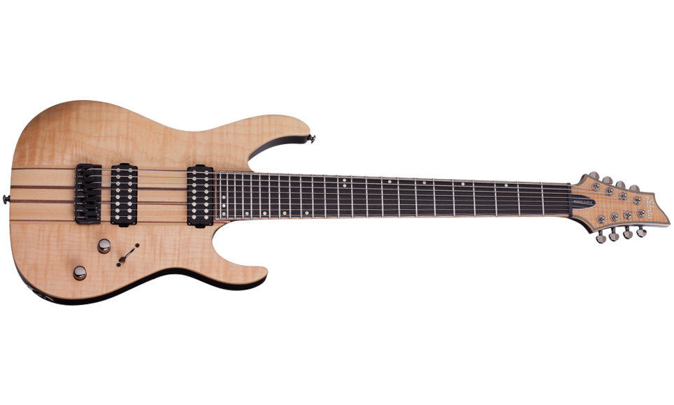 Schecter Banshee Elite-8 Hh Ht - Gloss Natural - Bariton E-Gitarre - Variation 1