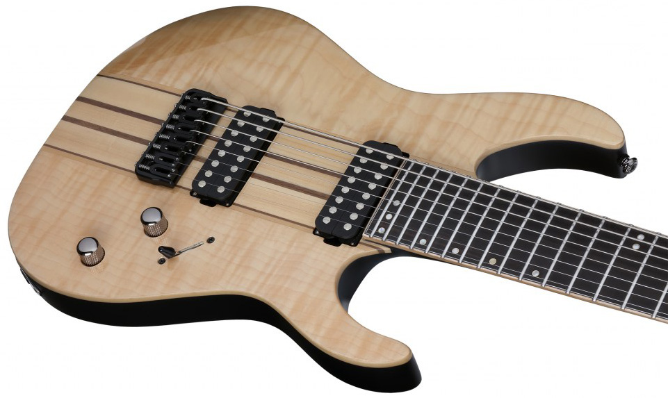 Schecter Banshee Elite-8 Hh Ht - Gloss Natural - Bariton E-Gitarre - Variation 2