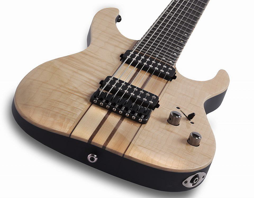 Schecter Banshee Elite-8 Hh Ht - Gloss Natural - Bariton E-Gitarre - Variation 3