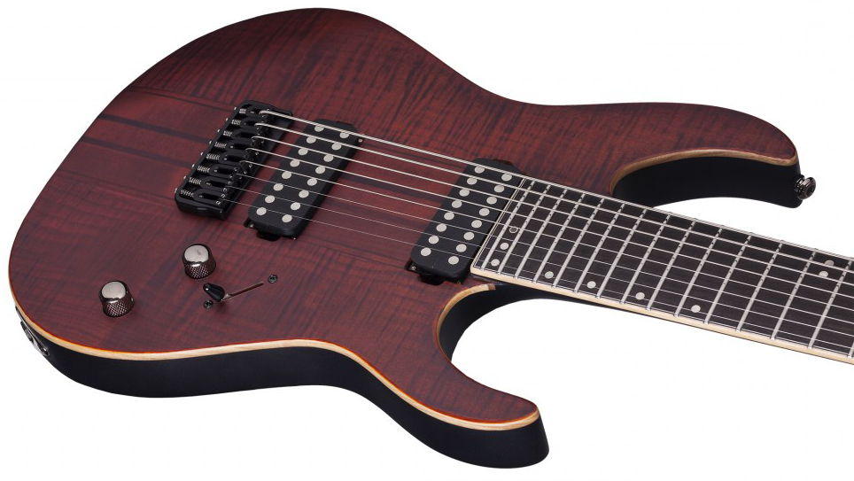 Schecter Banshee Elite-8 Hh Ht - Cats Eye Pearl - Bariton E-Gitarre - Variation 2