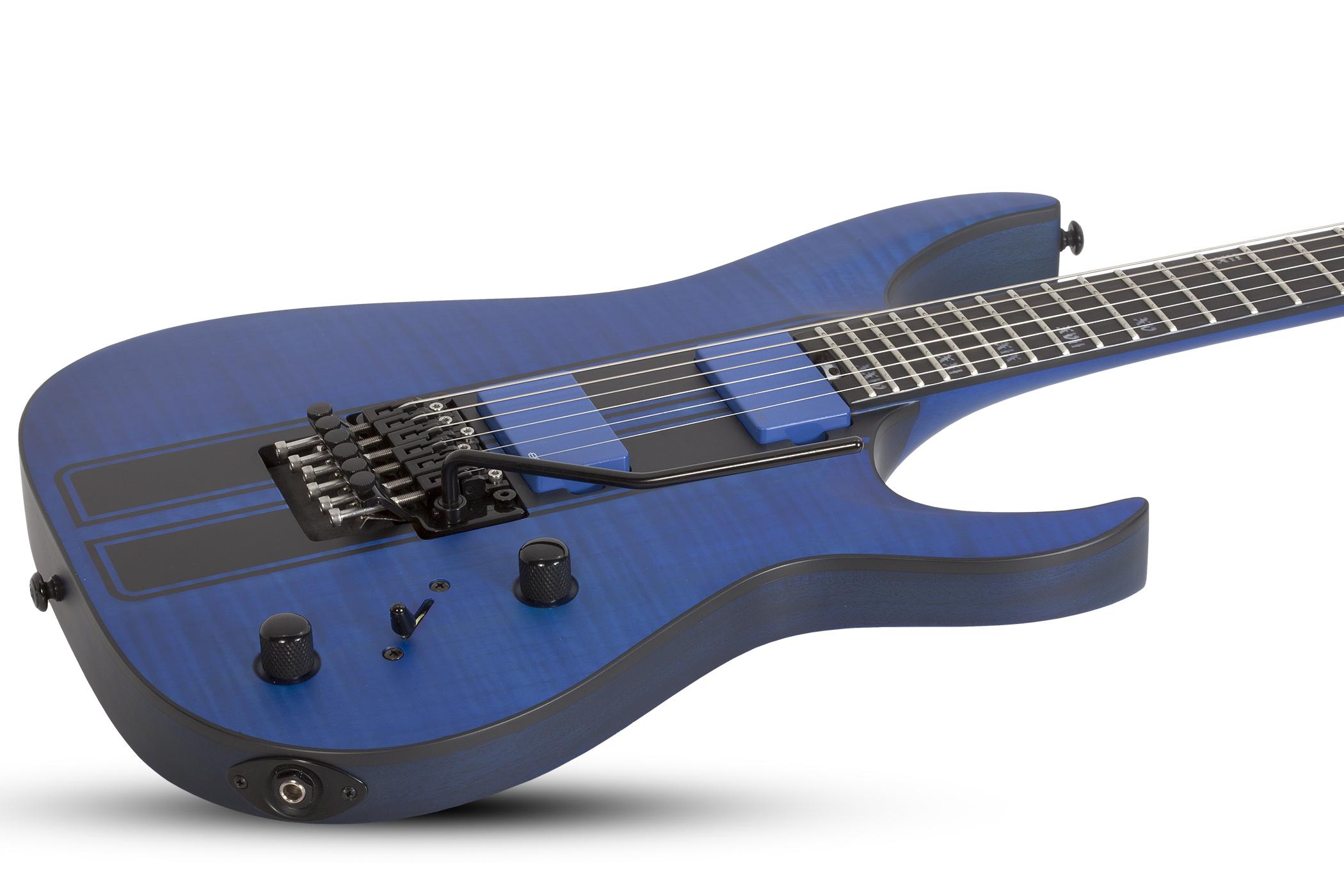 Schecter Banshee Gt Fr 2h Emg Eb - Satin Trans Blue - E-Gitarre in Str-Form - Variation 1