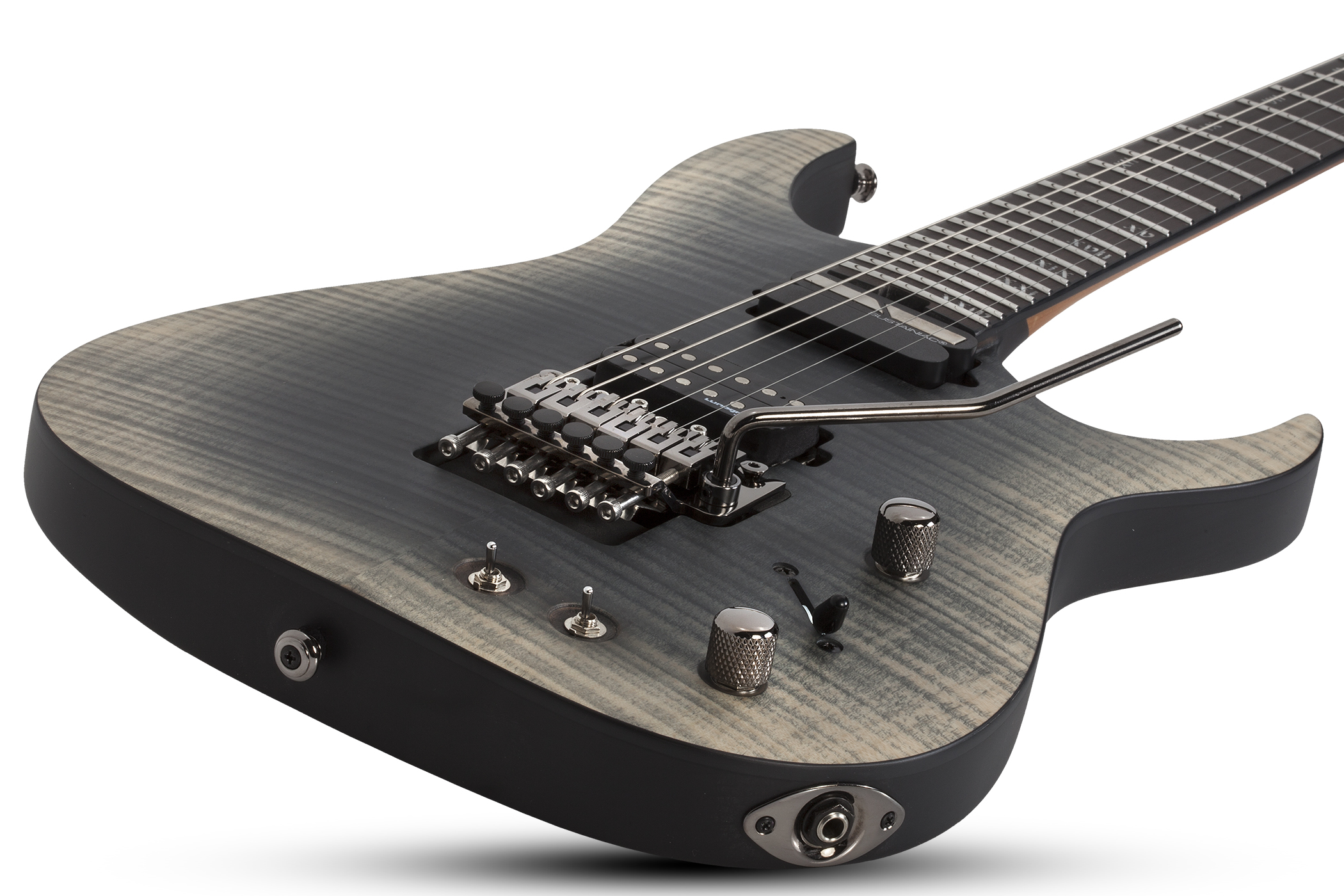 Schecter Banshee Mach-6 Fr S 2h Lundgren Sustainiac Eb - Fallout Burst - E-Gitarre in Str-Form - Variation 1