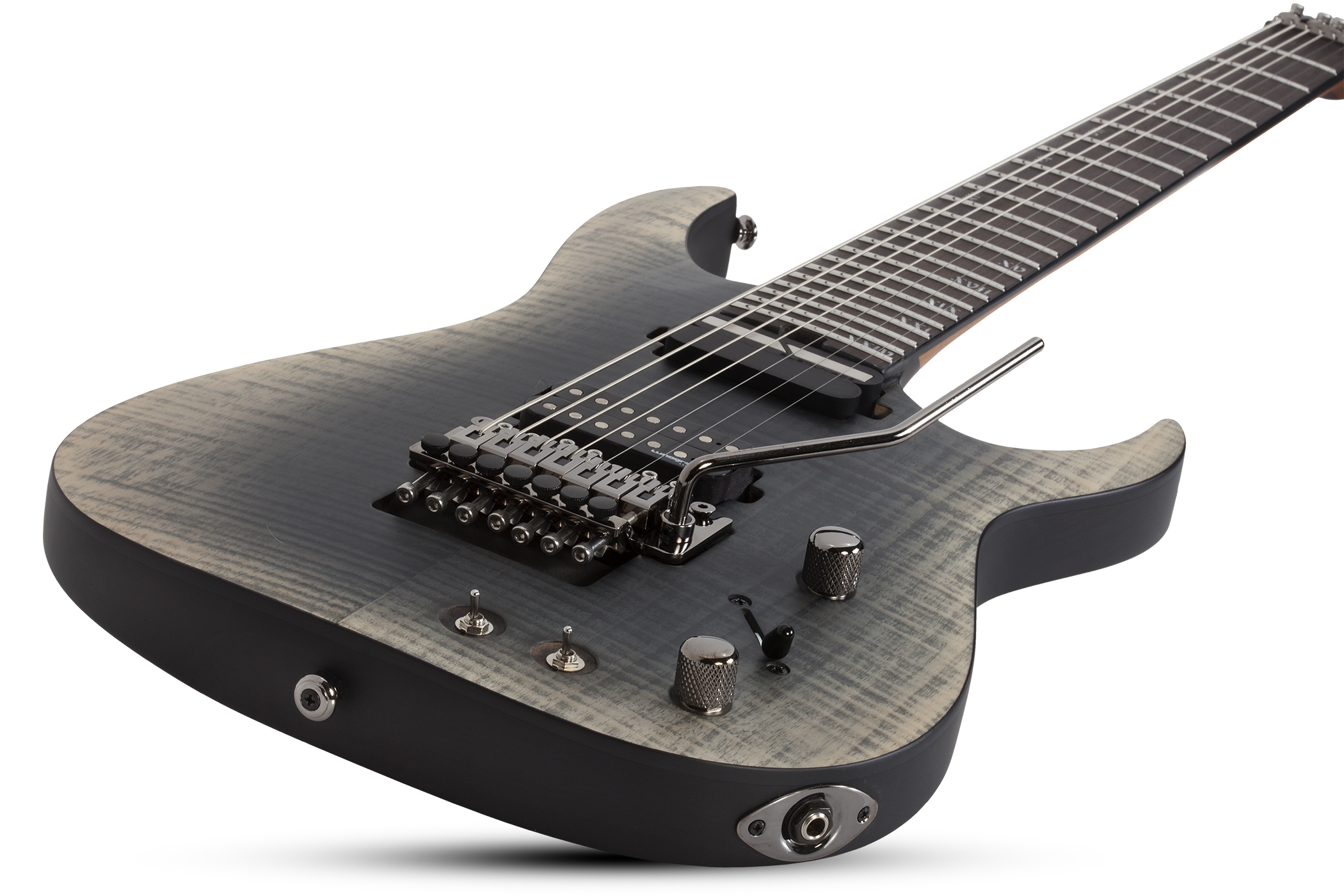 Schecter Banshee Mach-7 Fr S 7c 2h Lundgren Sustainiac Eb - Fallout Burst - 7-saitige E-Gitarre - Variation 1