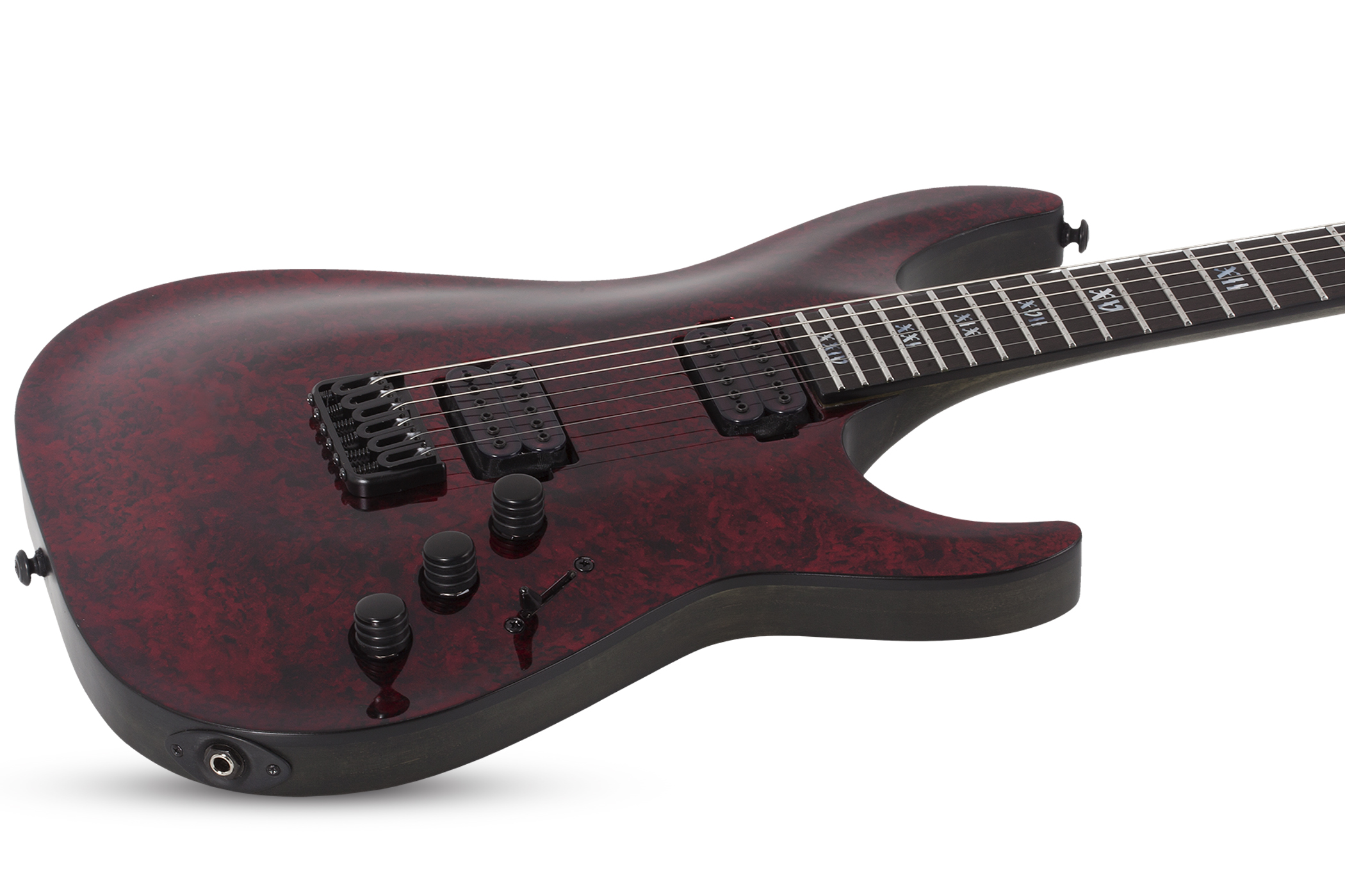 Schecter C-1 Apocalypse 2h Ht Eb - Red Reign - Double Cut E-Gitarre - Variation 1