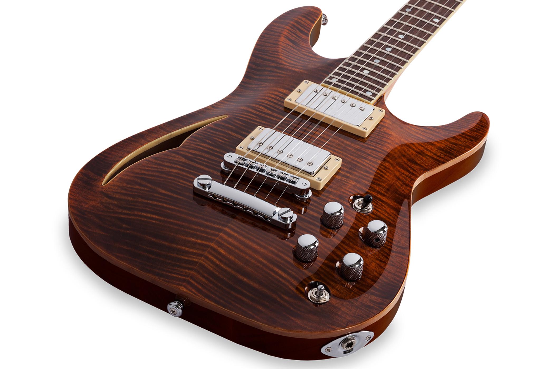 Schecter C-1 E/a Classic 2h Piezo Ht Rw - Cat's Eye - E-Gitarre in Str-Form - Variation 1