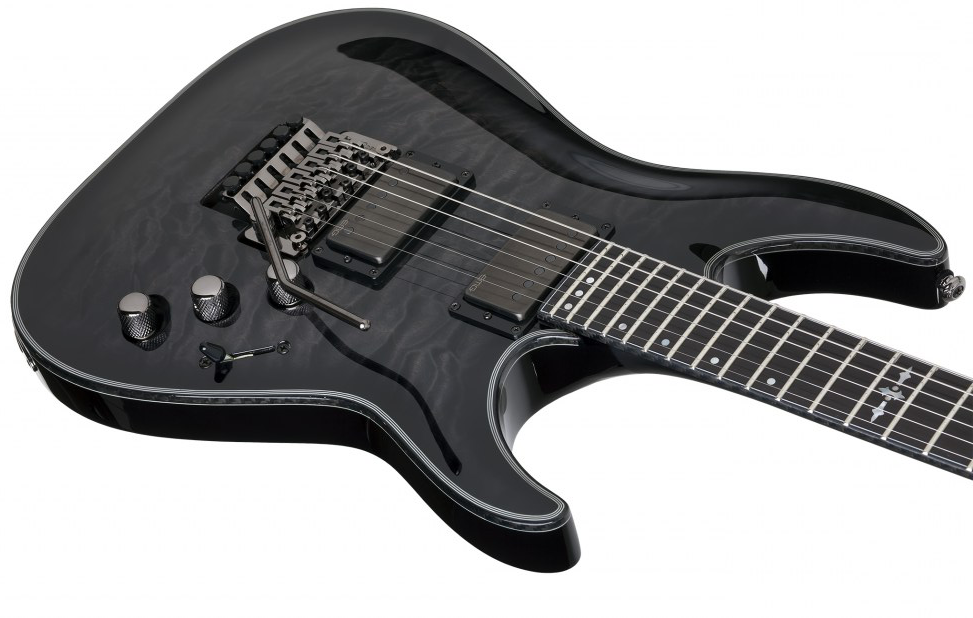 Schecter C-1 Fr Hellraiser Hybrid 2h Emg Eb - Trans. Black Burst - E-Gitarre in Str-Form - Variation 1