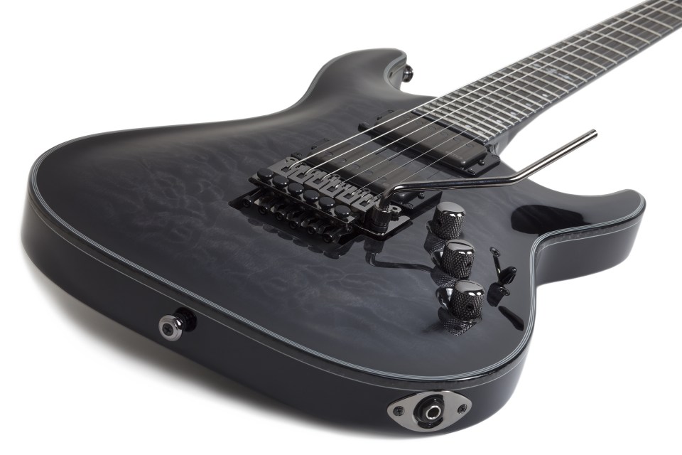 Schecter C-1 Fr Hellraiser Hybrid 2h Emg Eb - Trans. Black Burst - E-Gitarre in Str-Form - Variation 2