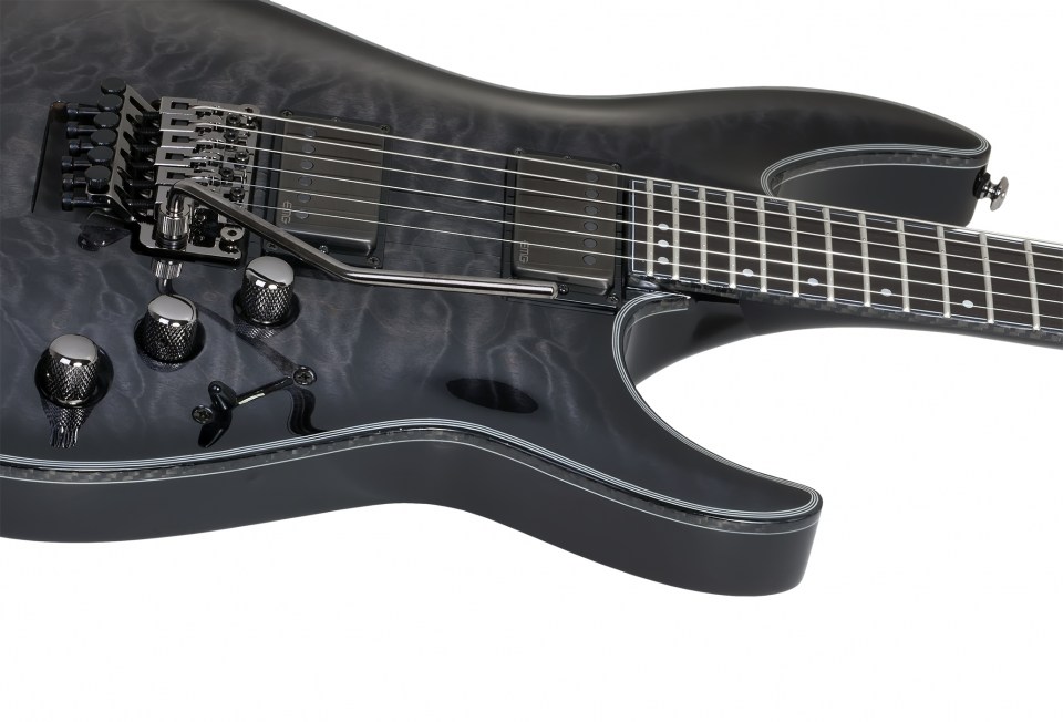 Schecter C-1 Fr Hellraiser Hybrid 2h Emg Eb - Trans. Black Burst - E-Gitarre in Str-Form - Variation 3