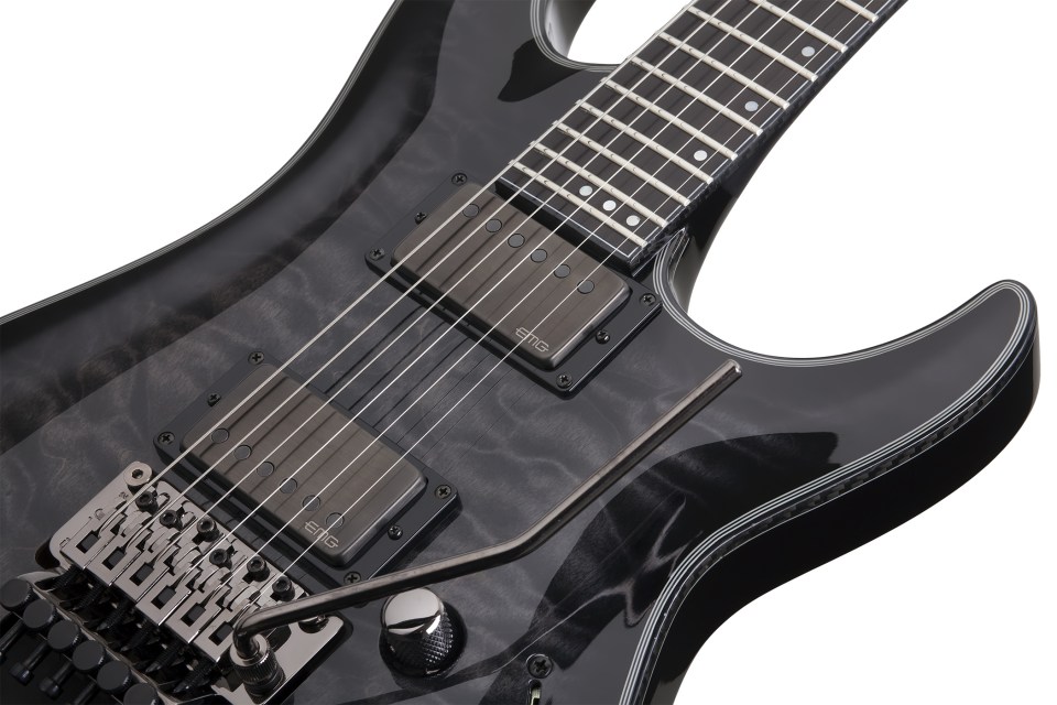 Schecter C-1 Fr Hellraiser Hybrid 2h Emg Eb - Trans. Black Burst - E-Gitarre in Str-Form - Variation 4