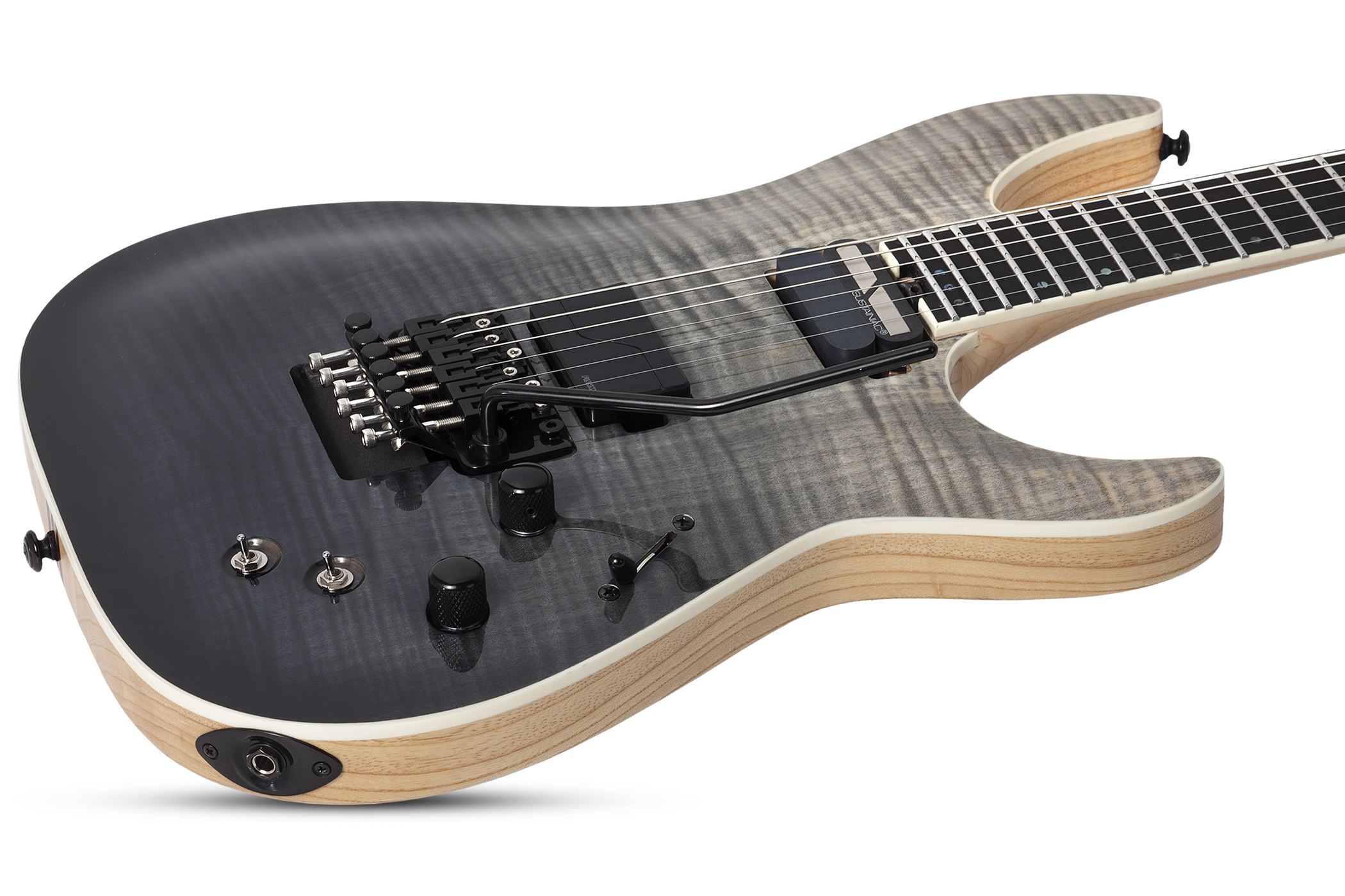 Schecter C-1 Fr S Sls Elite 2h Fishman Fluence Modern Sustainiac Eb - Black Fade Burst - E-Gitarre in Str-Form - Variation 2