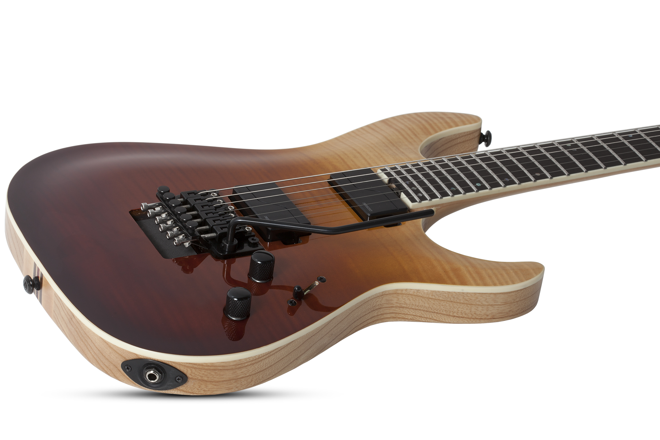 Schecter C-1 Fr Sls Elite 2h Fishman Fluence Modern Eb - Antique Fade Burst - E-Gitarre in Str-Form - Variation 2