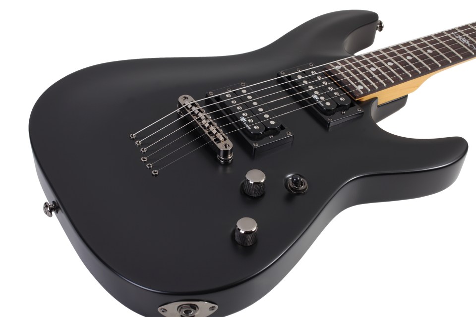 Sgr By Schecter C-1 2h Ht Rw - Midnight Satin Black - E-Gitarre in Str-Form - Variation 1