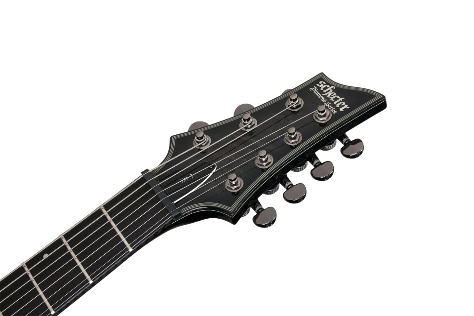 Schecter C-7 Hellraiser Hybrid 7c 2h Emg Ht - Trans Black Burst - 7-saitige E-Gitarre - Variation 4
