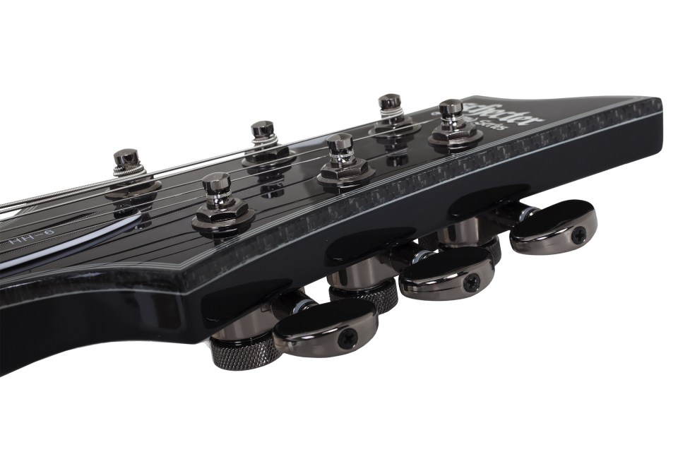 Schecter C-1 Hellraiser Hybrid 2h Emg Ht Eb - Trans. Black Burst - E-Gitarre in Str-Form - Variation 5
