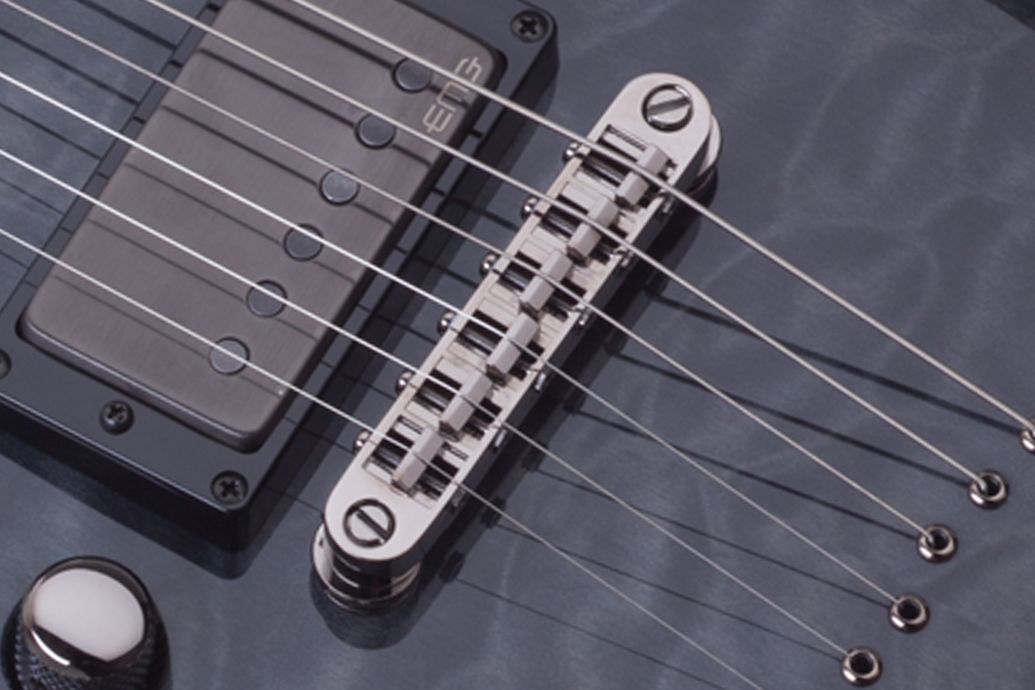 Schecter C-1 Hellraiser Hybrid Lh Gaucher 2h Emg Ht Eb - Trans. Black Burst - E-Gitarre für Linkshänder - Variation 2
