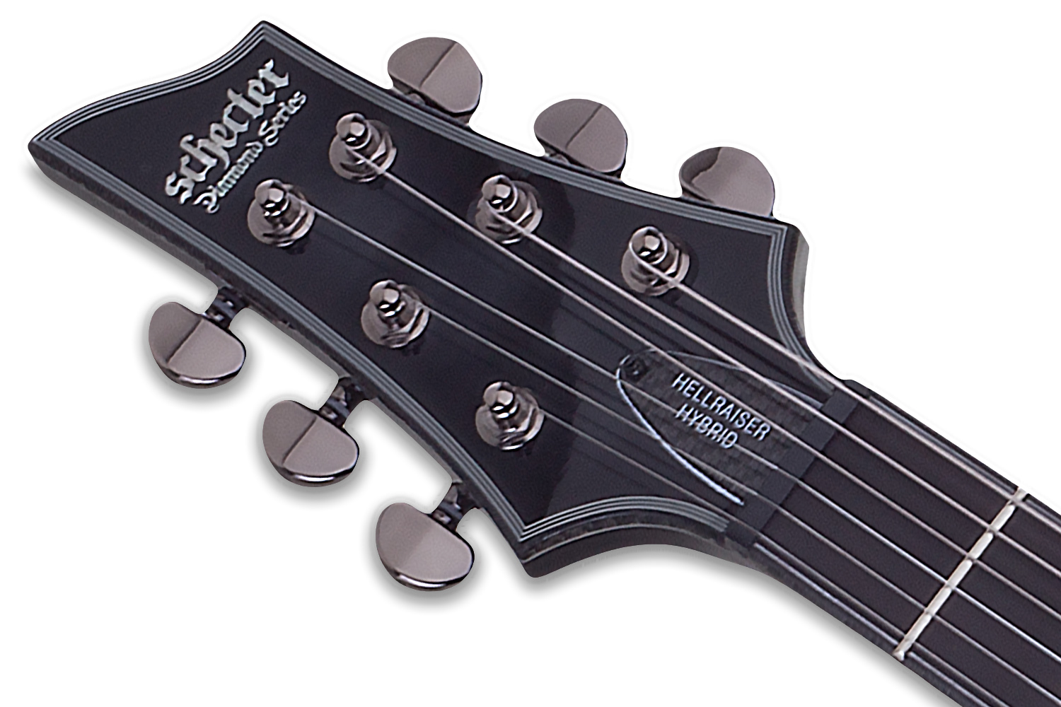 Schecter C-1 Hellraiser Hybrid Lh Gaucher 2h Emg Ht Eb - Trans. Black Burst - E-Gitarre für Linkshänder - Variation 3