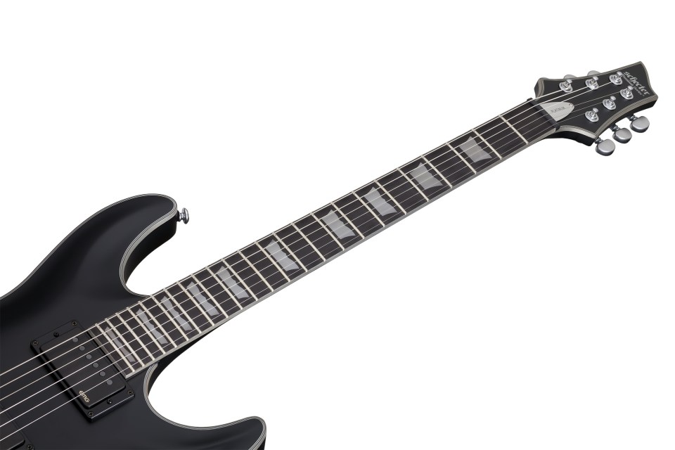Schecter C-1 Platinum 2h Emg Ht Eb - Satin Black - E-Gitarre in Str-Form - Variation 4