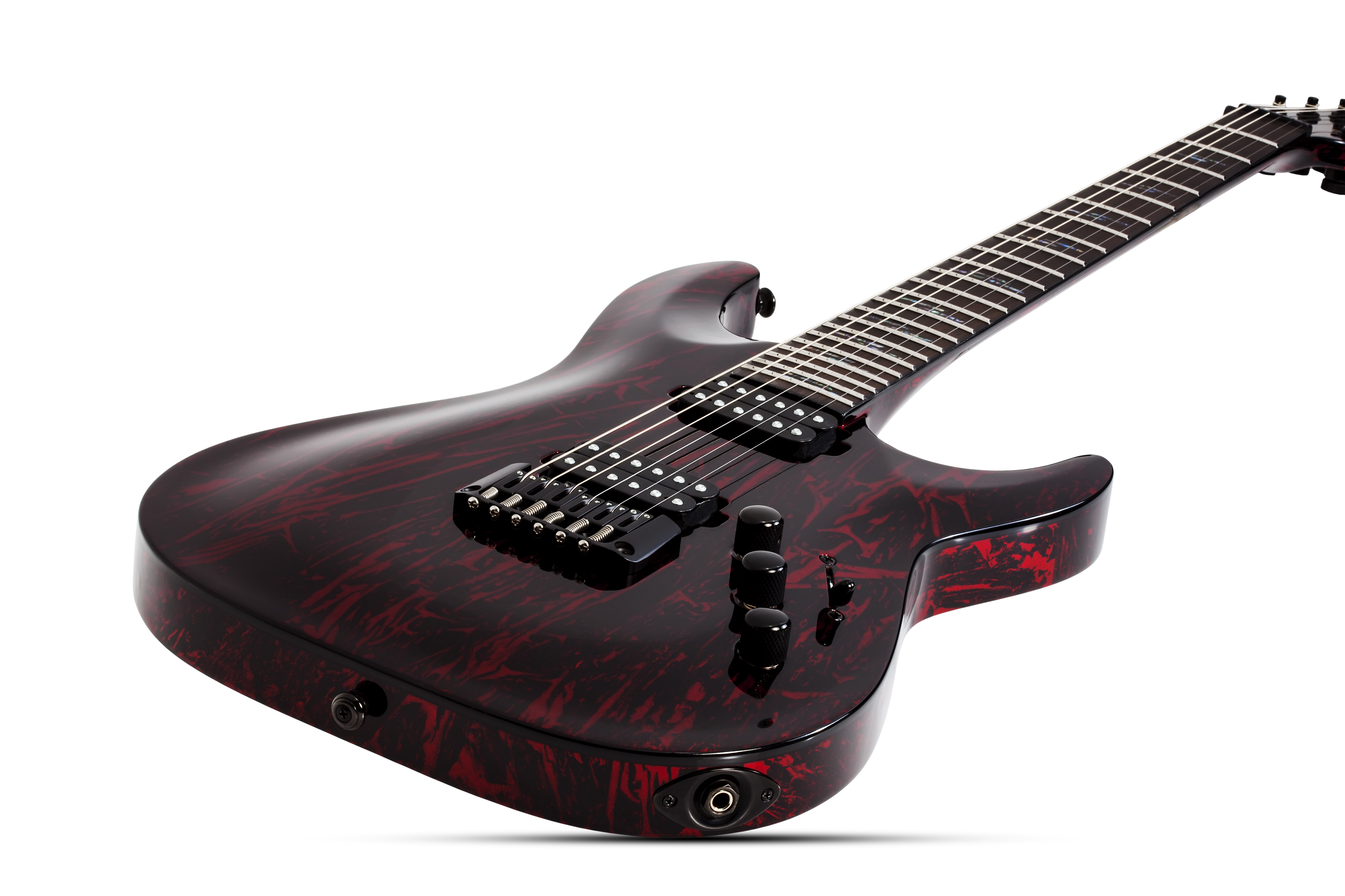Schecter C-1 Silver Mountain 2h Ht Eb - Blood Moon - E-Gitarre in Str-Form - Variation 1