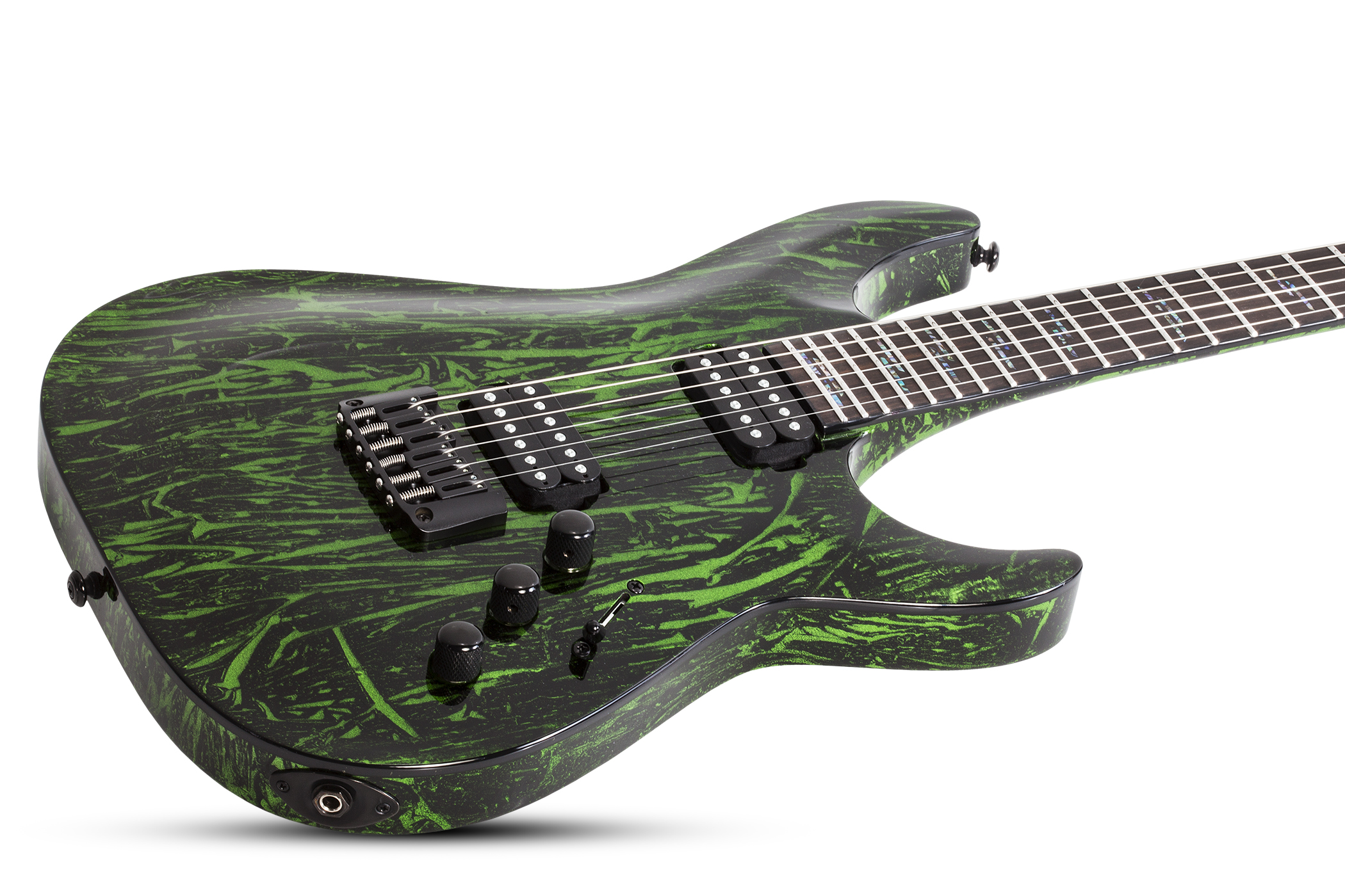 Schecter C-1 Silver Mountain 2h Ht Eb - Toxic Venom - E-Gitarre in Str-Form - Variation 1